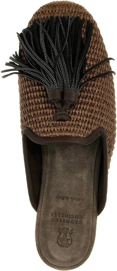 Brunello Cucinelli Jewel Tassel Sabots - Image 4