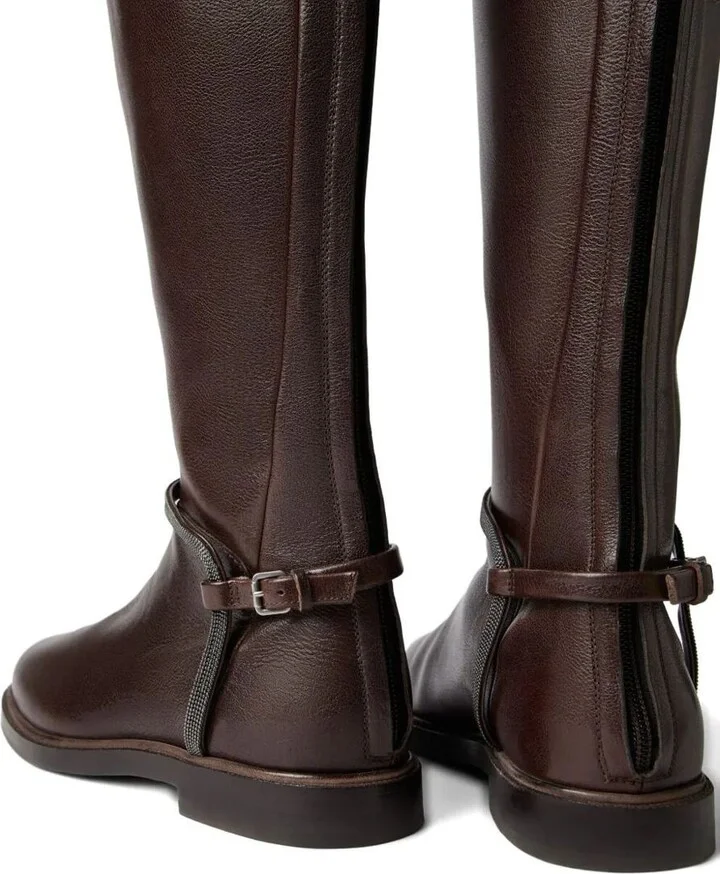 Brunello Cucinelli Knee Horse Boots Shoes - Image 3