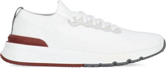 Brunello Cucinelli Knitted Lace-Up Sneakers