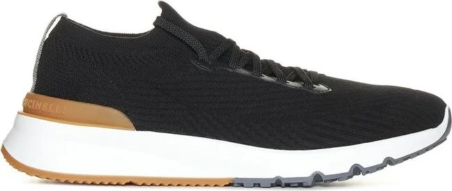 Brunello Cucinelli Knitted Lace-Up Sneakers