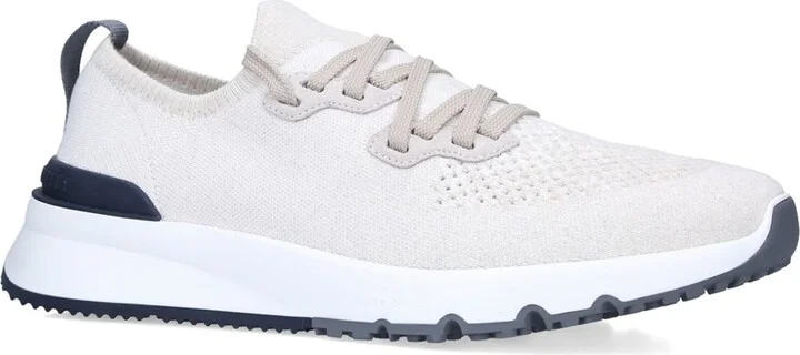 Brunello Cucinelli Knitted Low-Top Sneakers - Image 3