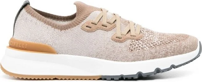 Brunello Cucinelli Knitted Low-Top Sneakers