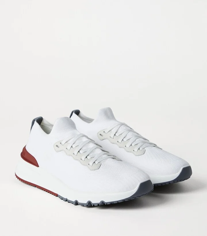 Brunello Cucinelli Knitted Runner Sneakers - Image 2