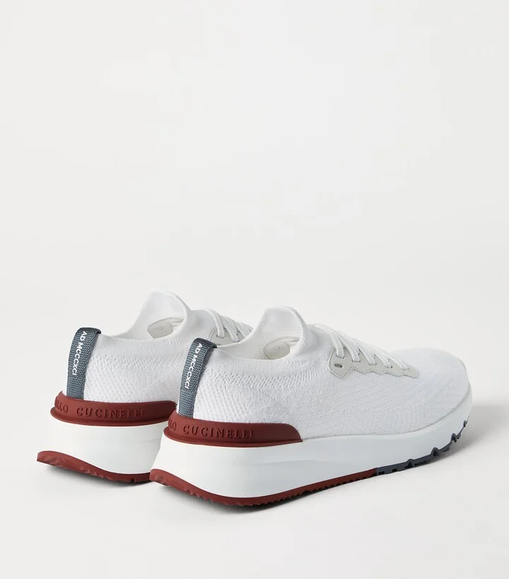 Brunello Cucinelli Knitted Runner Sneakers - Image 3