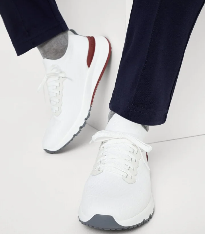 Brunello Cucinelli Knitted Runner Sneakers - Image 4