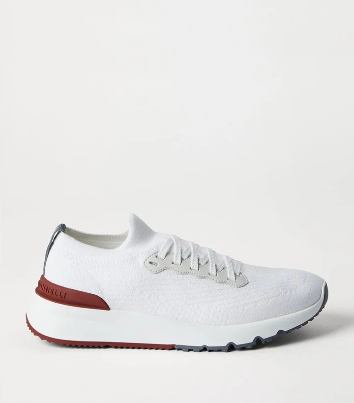 Brunello Cucinelli Knitted Runner Sneakers - Image 5