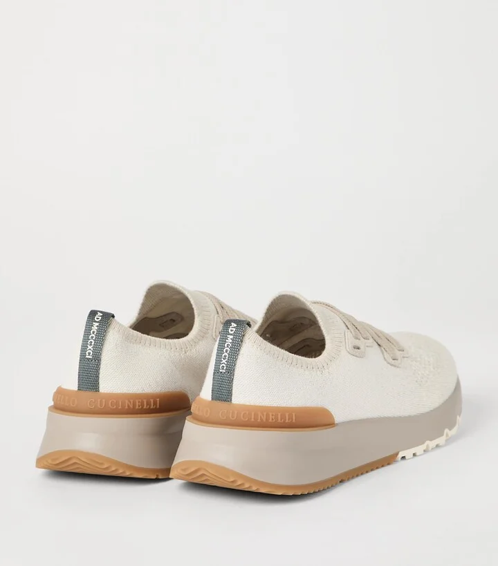 Brunello Cucinelli Knitted Runner Sneakers - Image 3