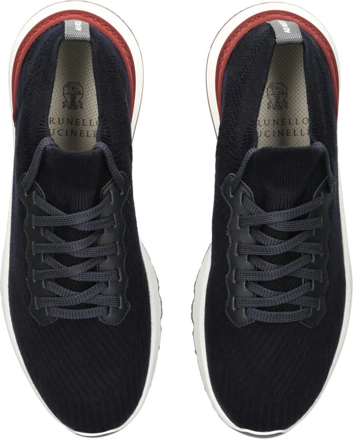 Brunello Cucinelli Knitted Sneakers - Image 4