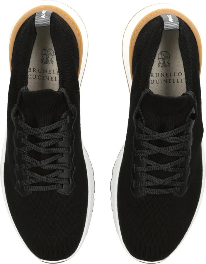 Brunello Cucinelli Knitted Sneakers - Image 4