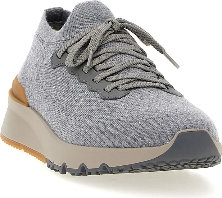 Brunello Cucinelli Knitted Sneakers - Image 2