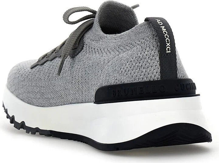 Brunello Cucinelli Knitted Sneakers - Image 3