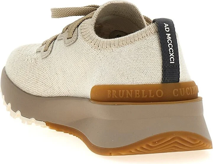 Brunello Cucinelli Knitted Sneakers - Image 3