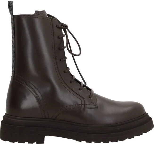 Brunello Cucinelli Lace-Up Boots