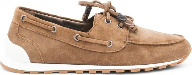 Brunello Cucinelli Lace-Up Flat Shoes