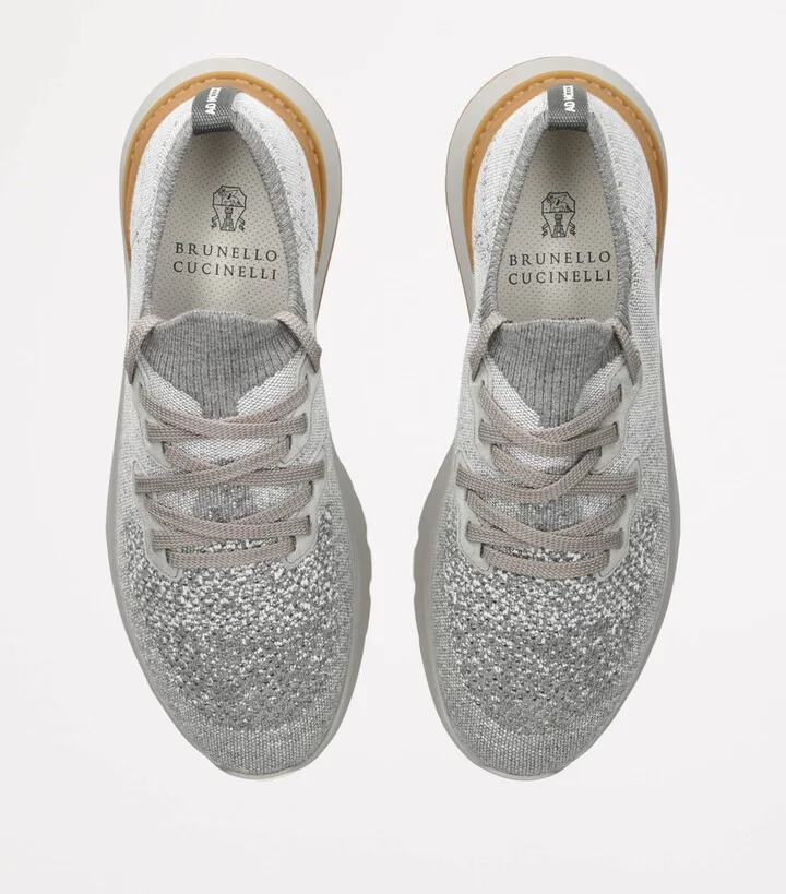Brunello Cucinelli Lace-Up Sneakers - Image 4