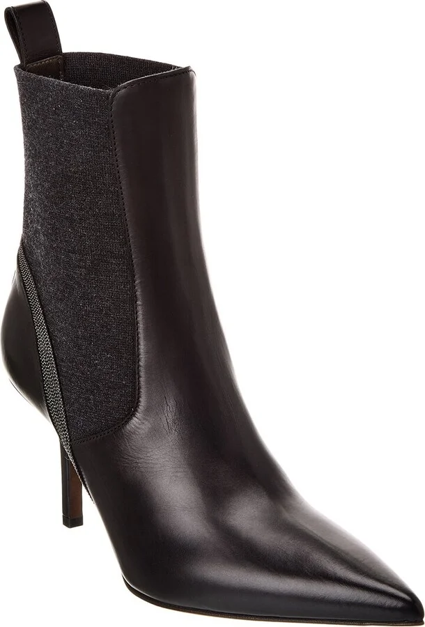 Brunello Cucinelli Leather Bootie