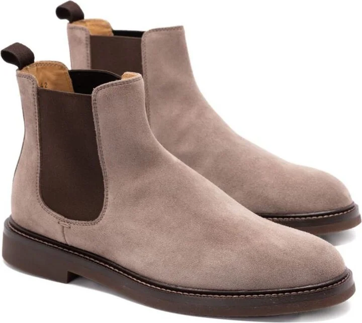 Brunello Cucinelli Leather Chelsea Boots - Image 2