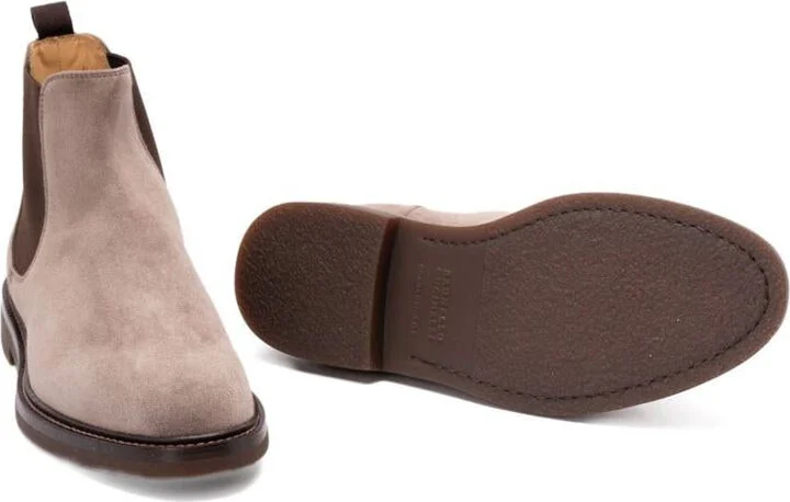 Brunello Cucinelli Leather Chelsea Boots - Image 4