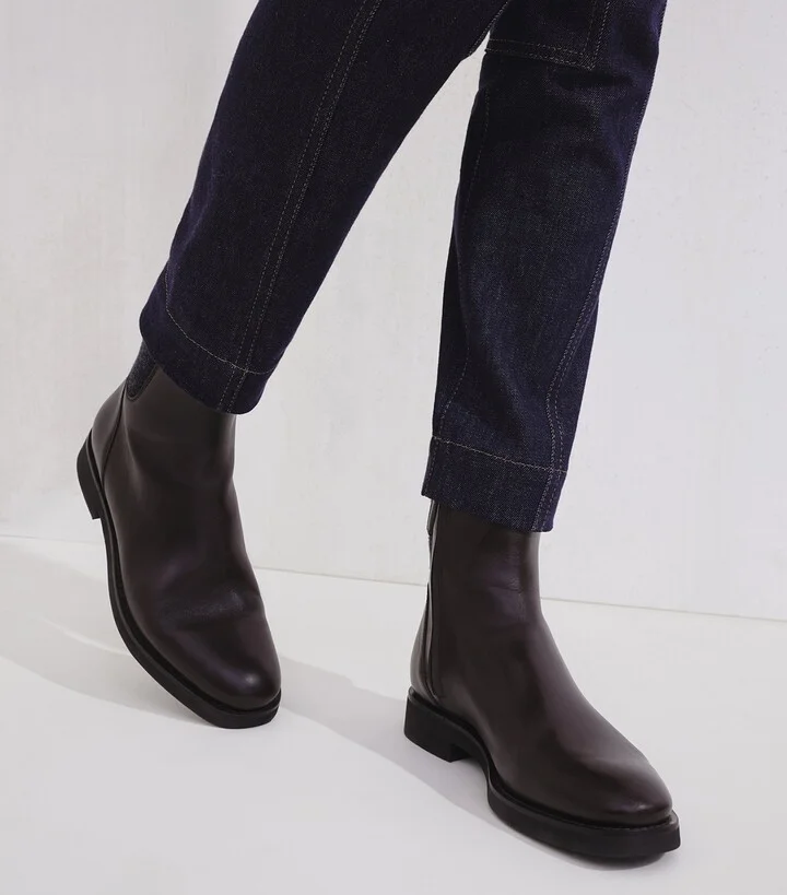 Brunello Cucinelli Leather Chelsea Boots - Image 2