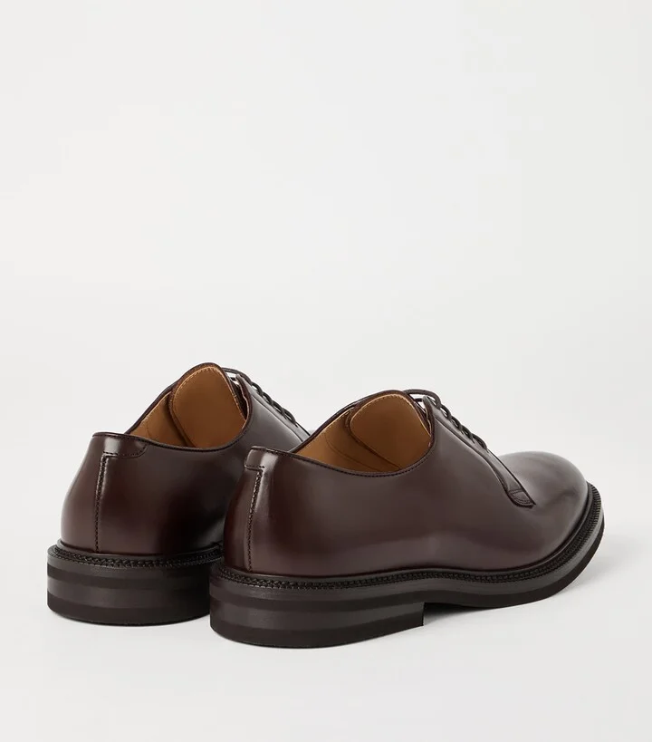 Brunello Cucinelli Leather Derby Shoes - Image 3