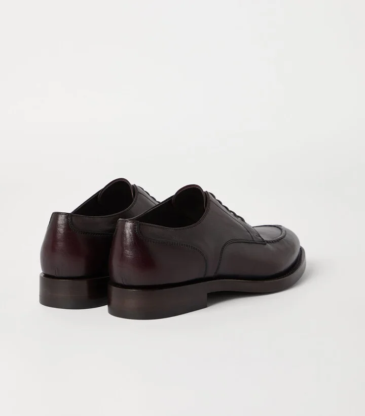Brunello Cucinelli Leather Derby Shoes - Image 3