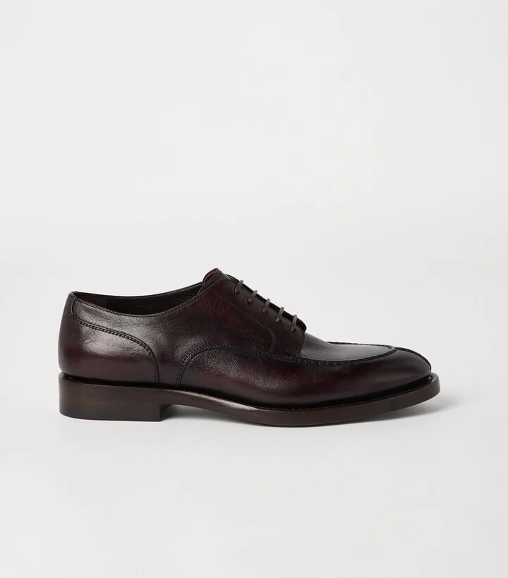 Brunello Cucinelli Leather Derby Shoes - Image 4