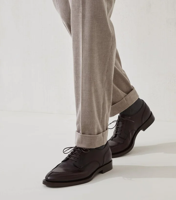 Brunello Cucinelli Leather Derby Shoes - Image 5