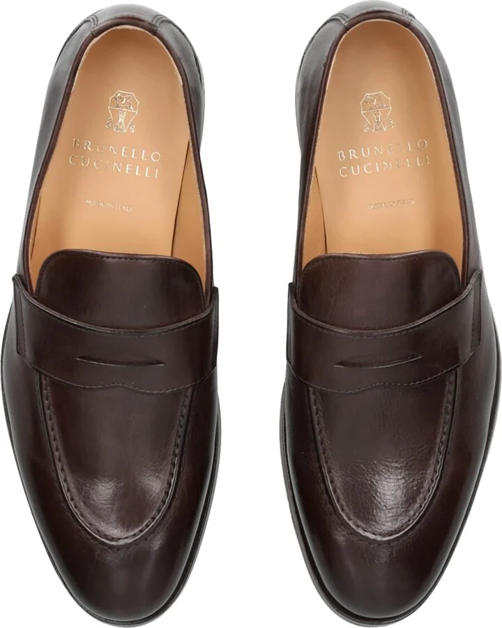 Brunello Cucinelli Leather Loafers - Image 4