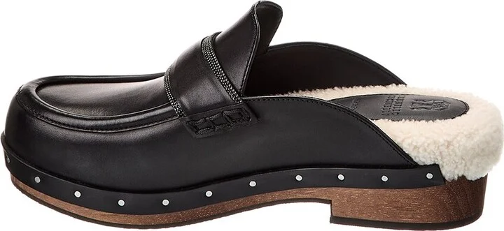 Brunello Cucinelli Leather Mule - Image 2