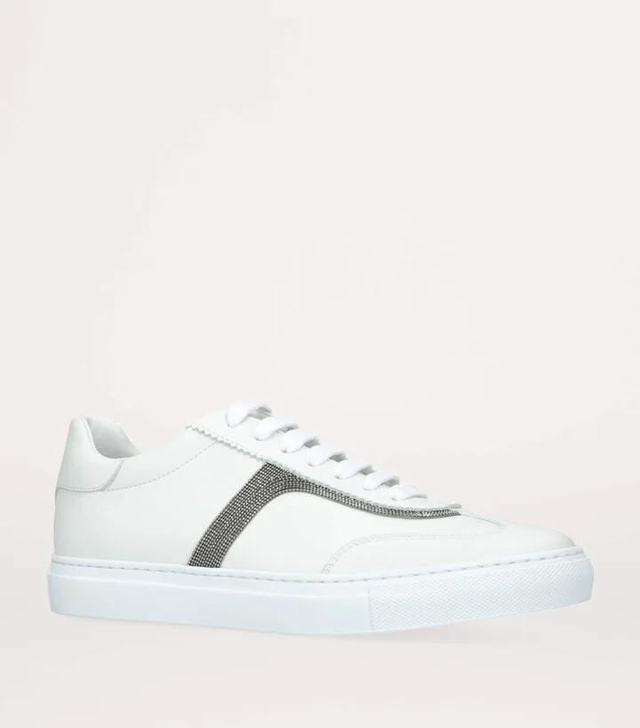 Brunello Cucinelli Leather Retro Monili Sneakers - Image 3