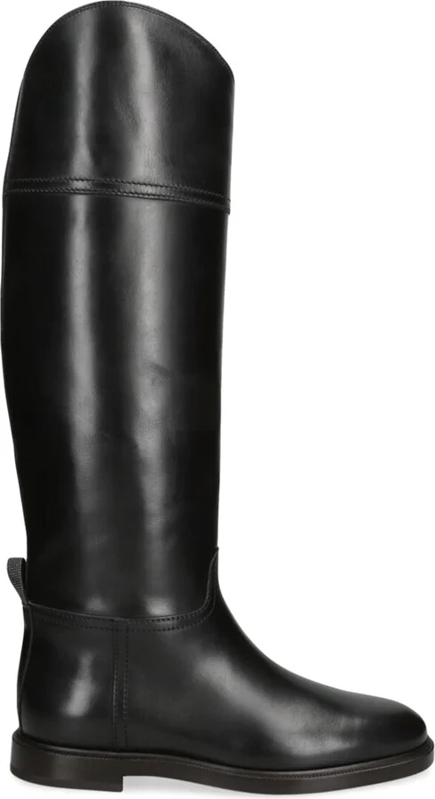 Brunello Cucinelli Leather Riding Boots