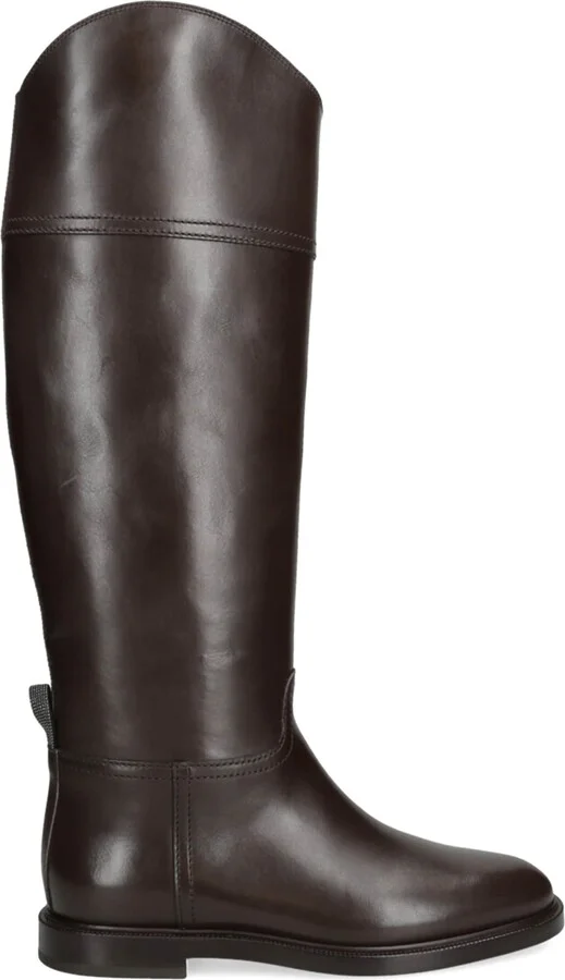 Brunello Cucinelli Leather Riding Boots