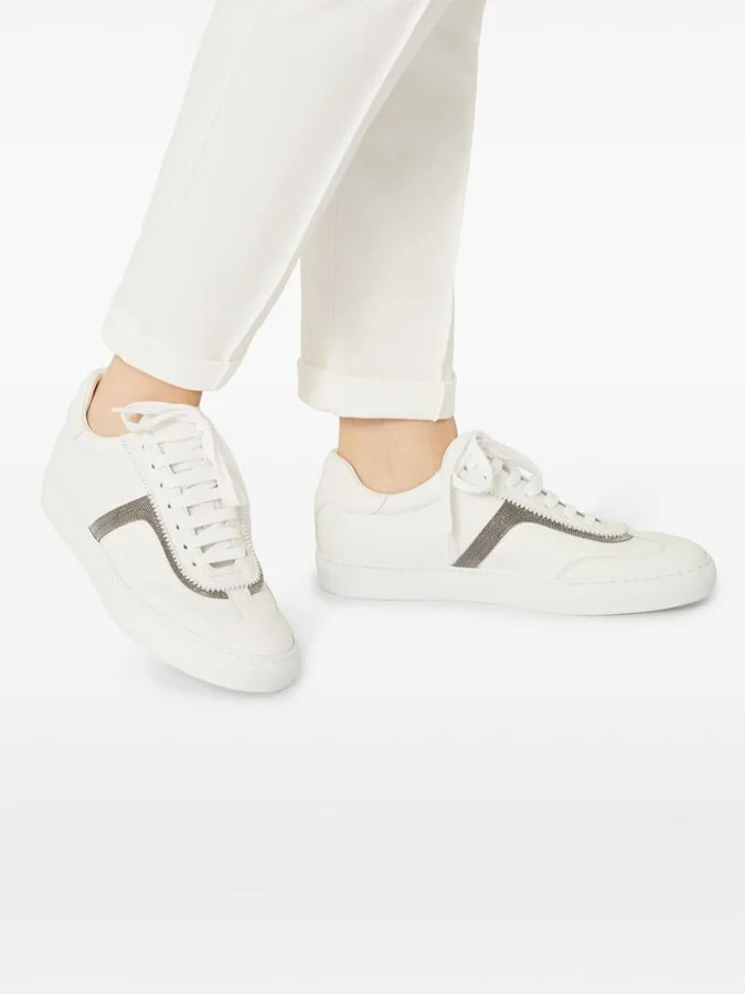 Brunello Cucinelli Leather Sneakers - Image 2