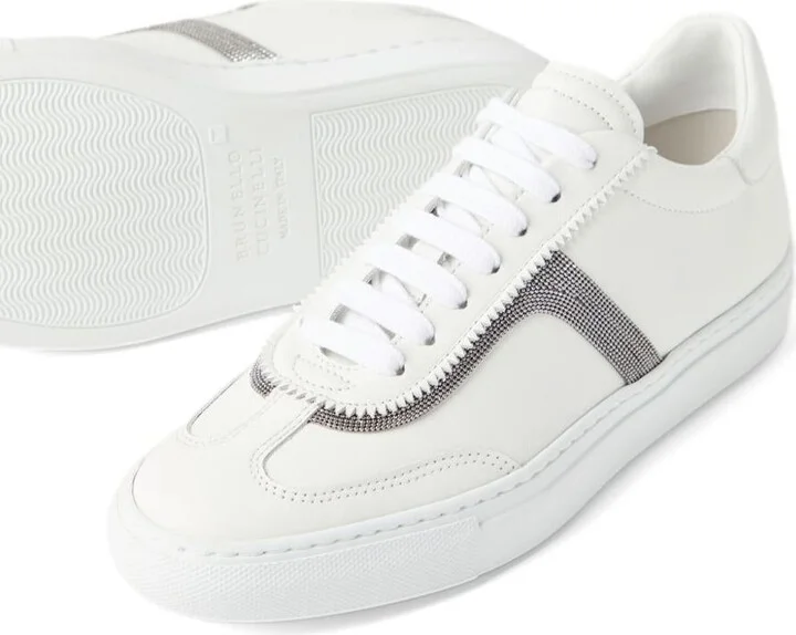 Brunello Cucinelli Leather Sneakers - Image 3