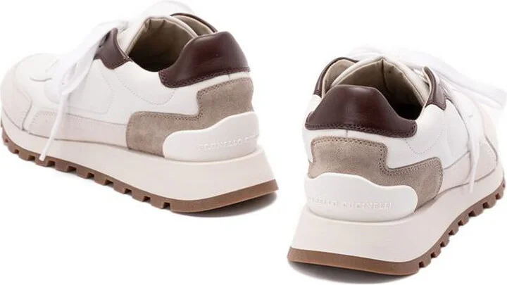 Brunello Cucinelli Leather Sneakers - Image 2