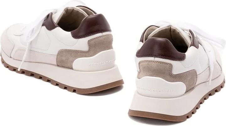 Brunello Cucinelli Leather Sneakers - Image 2