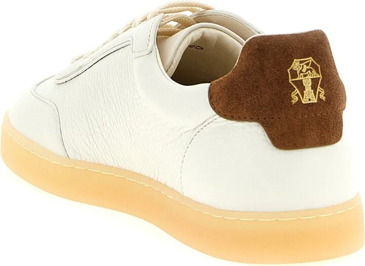 Brunello Cucinelli Leather Sneakers - Image 3