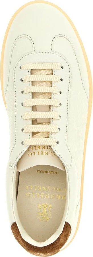 Brunello Cucinelli Leather Sneakers - Image 4