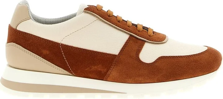Brunello Cucinelli Leather Suede Sneakers