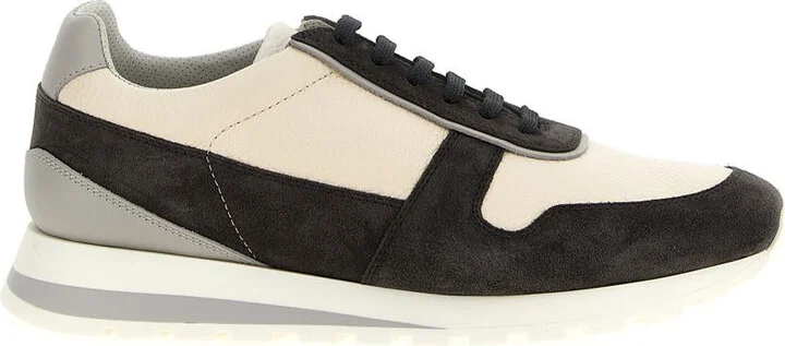 Brunello Cucinelli Leather Suede Sneakers