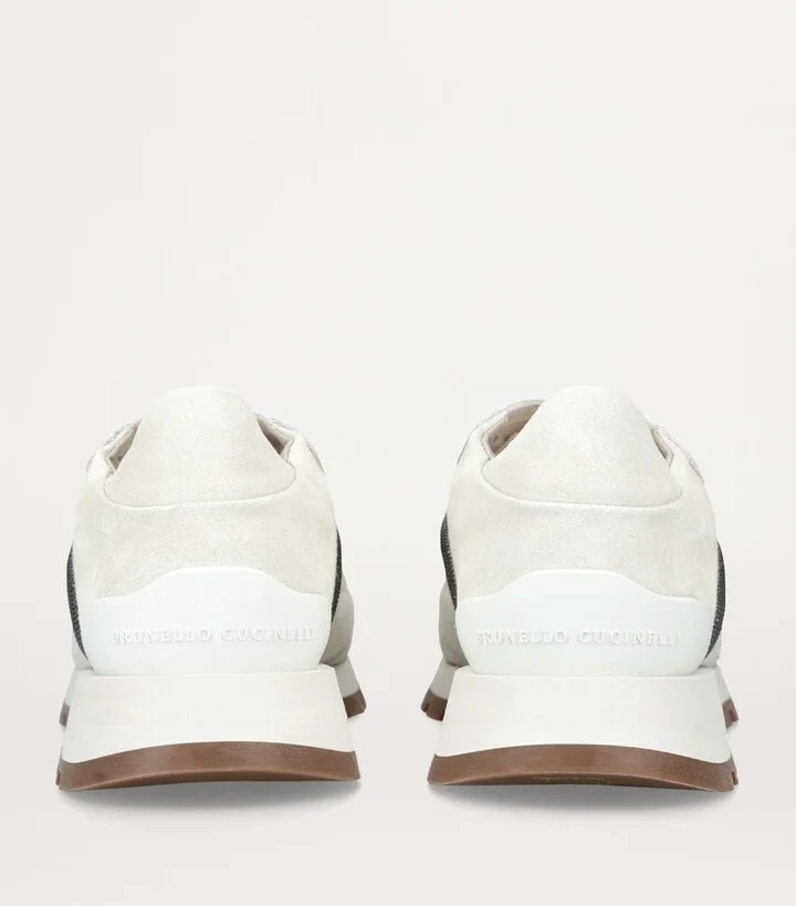Brunello Cucinelli Leather Tech Sneakers - Image 2