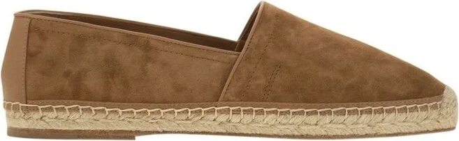 Brunello Cucinelli Logo Embroidered Espadrilles