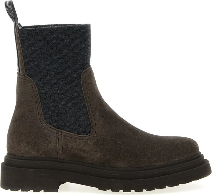 Brunello Cucinelli Monile Ankle Boots