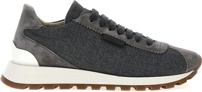 Brunello Cucinelli Monile-Detailed Low-Top Sneakers