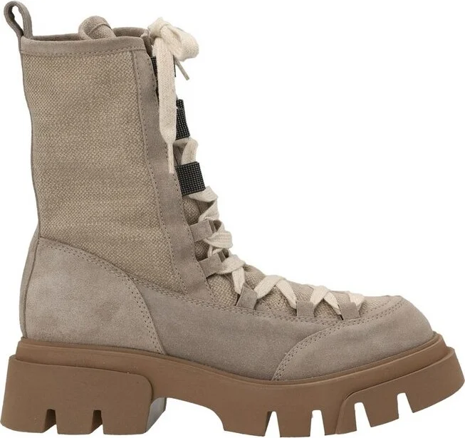 Brunello Cucinelli Monile Lace-Up Boots