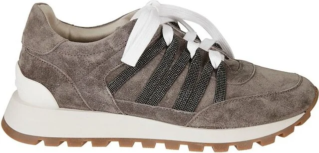 Brunello Cucinelli Monili Striped Sneakers