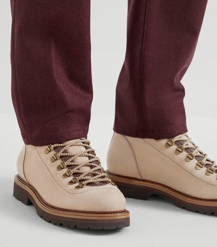Brunello Cucinelli Nubuck-Leather Ankle Boots - Image 2