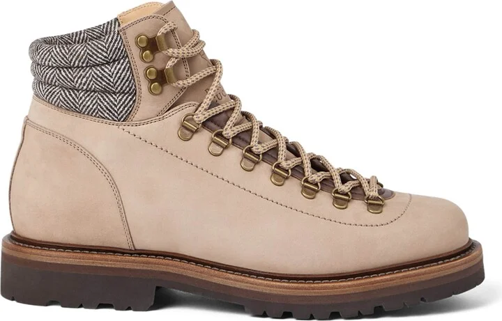 Brunello Cucinelli Nubuck-Leather Ankle Boots