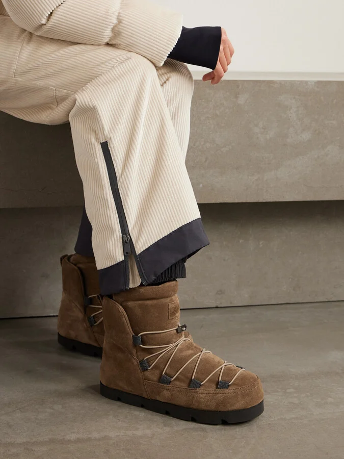 Brunello Cucinelli - Padded Suede Boots - Brown - Image 2