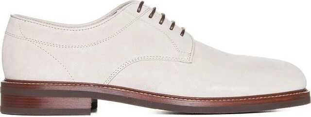 Brunello Cucinelli Panelled Lace-Up Derby Shoes